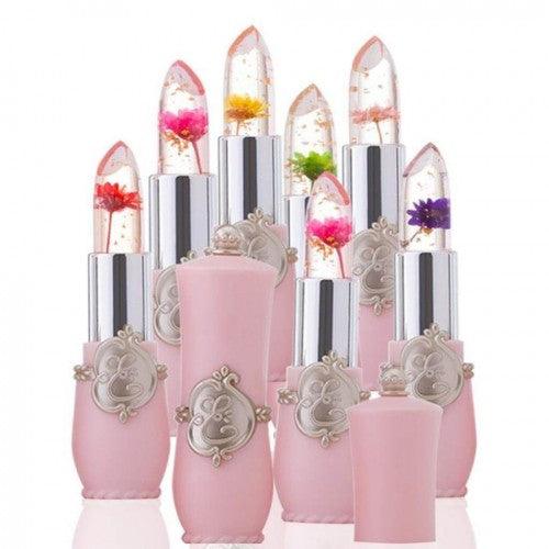 Crystal Lipstick with Jelly Flower - Moisturizing and Color Changing